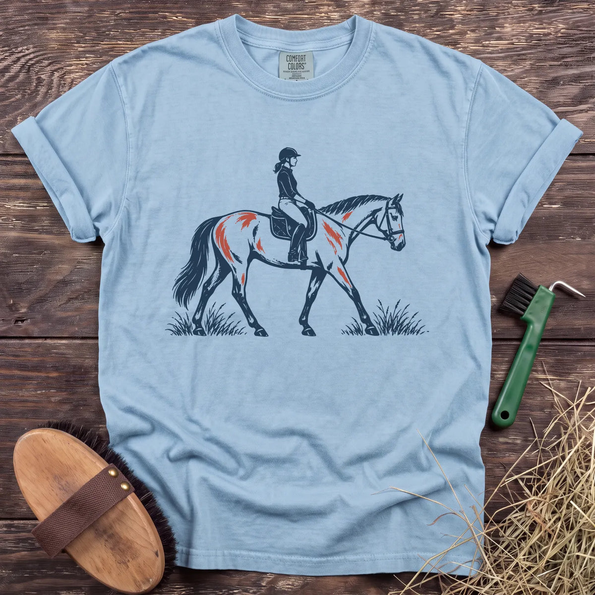 Out for a Ride T-Shirt in Chambray [color: Chambray]