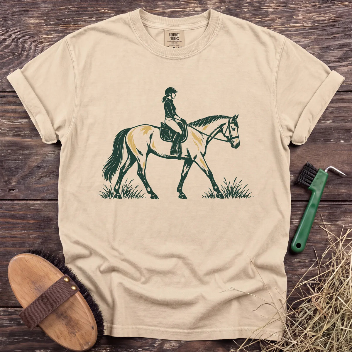 Out for a Ride T-Shirt in Ivory [color: Ivory]