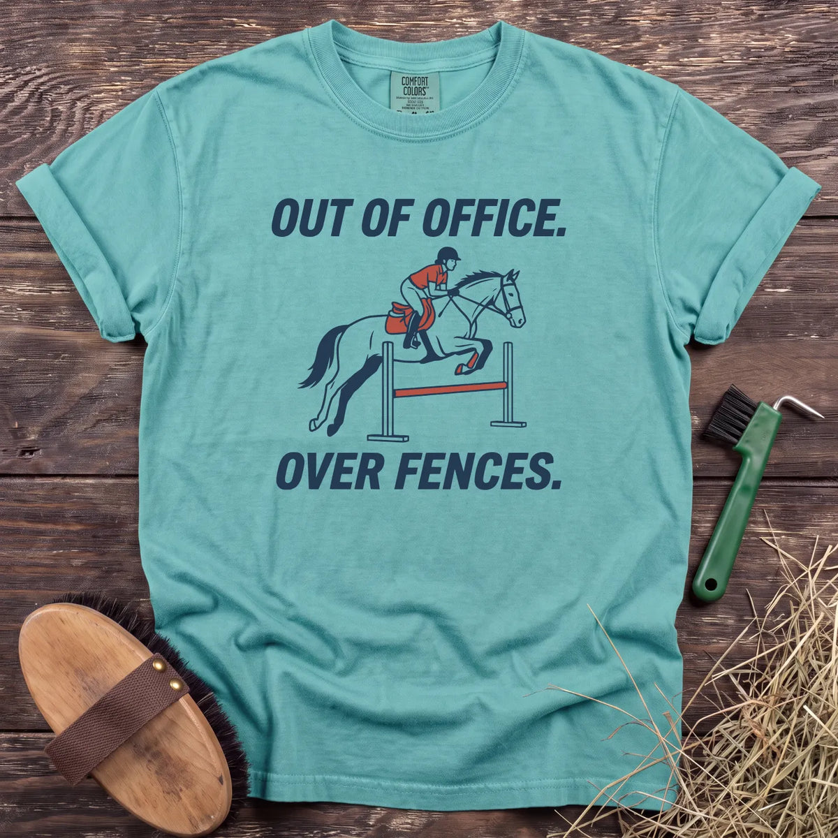 Out of Office T-Shirt in Chalky Mint [color: Chalky Mint]