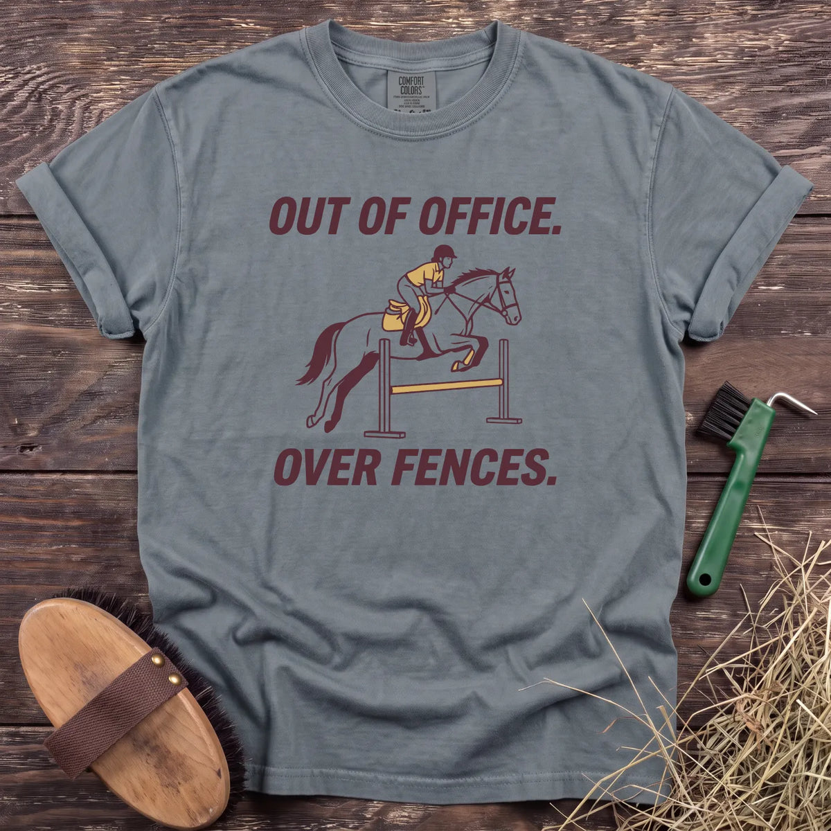 Out of Office T-Shirt in Granite [color: Granite]
