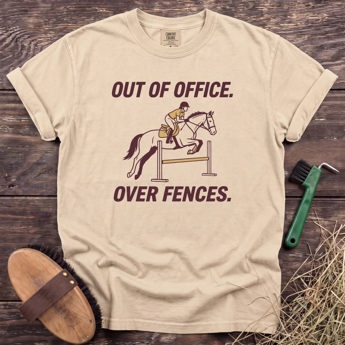 Out of Office T-Shirt in Ivory [color: Ivory]