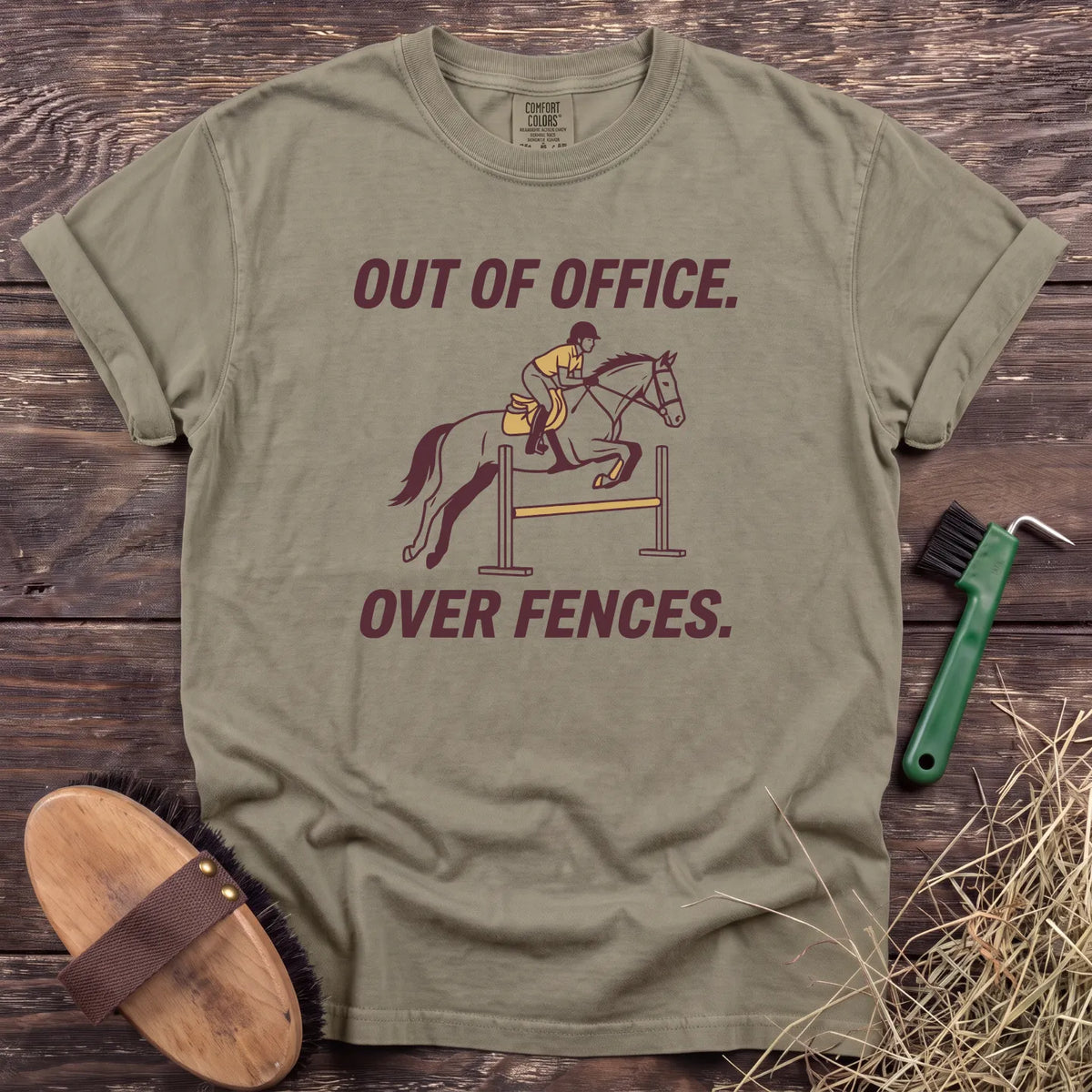 Out of Office T-Shirt in Sandstone [color: Sandstone]