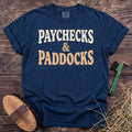 Paychecks & Paddocks T-Shirt in Navy [color: Navy]