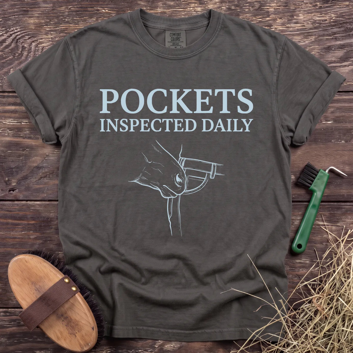 Pockets Inspected T-Shirt in Pepper [color: Pepper]
