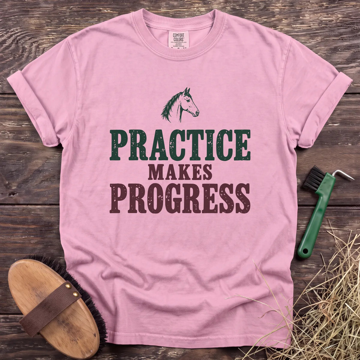 Practice Makes Progress T-Shirt in Blossom [color: Blossom]