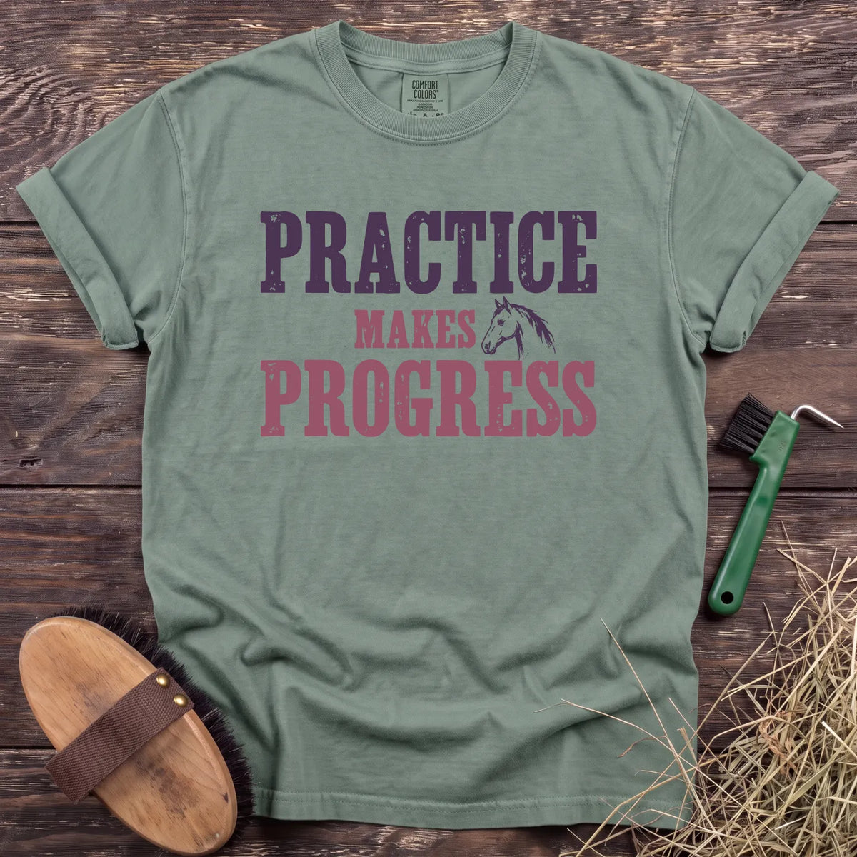 Practice Progress T-Shirt in Bay [color: Bay]