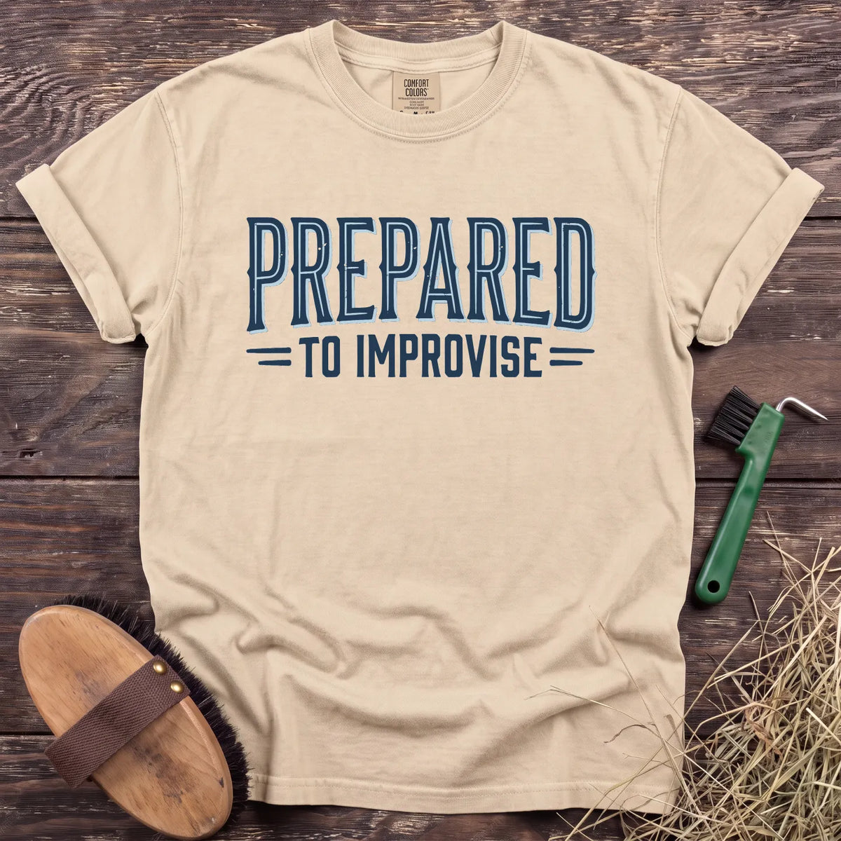Prepared to Improvise T-Shirt in Ivory [color: Ivory]