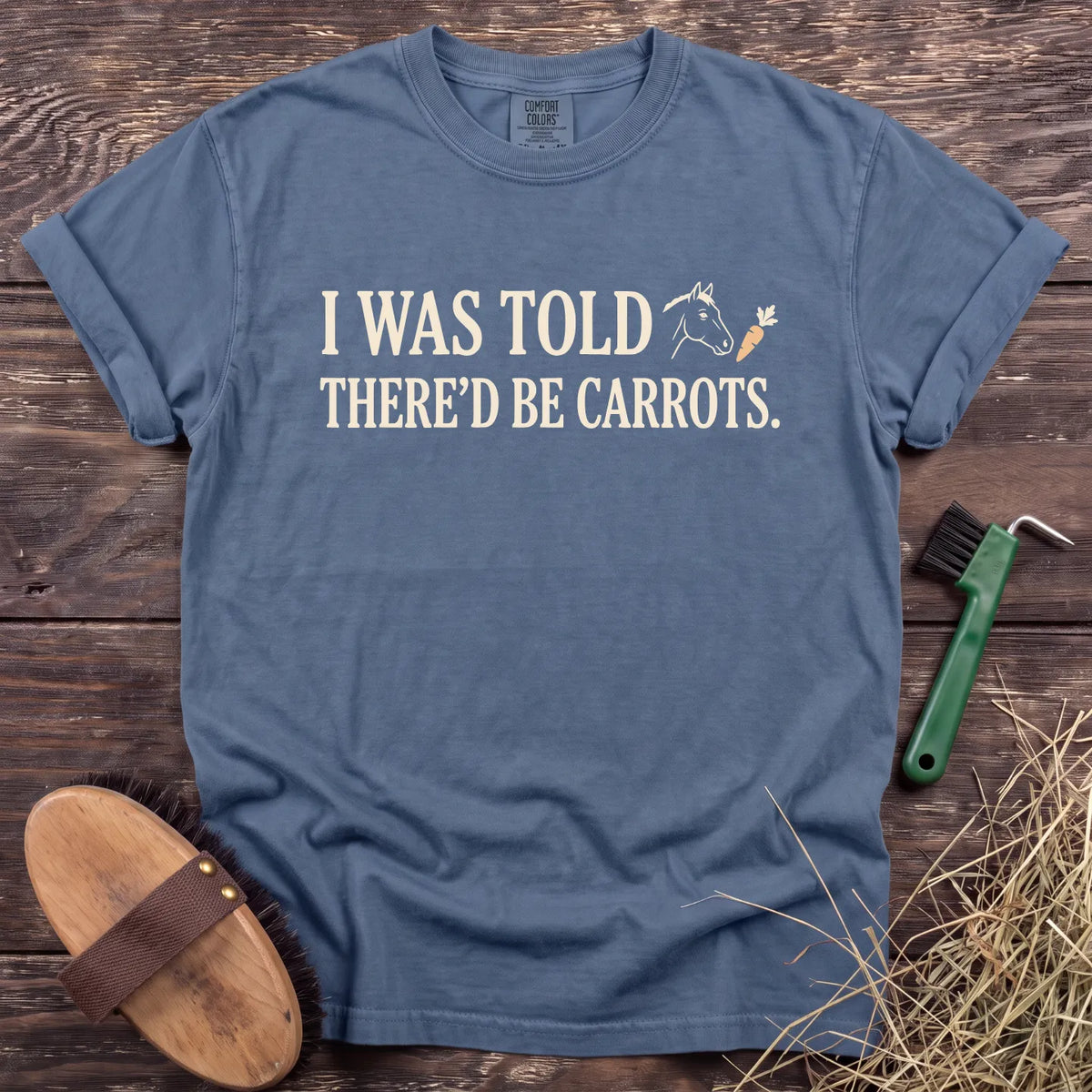 Promised Carrots T-Shirt in Blue Jean [color: Blue Jean]