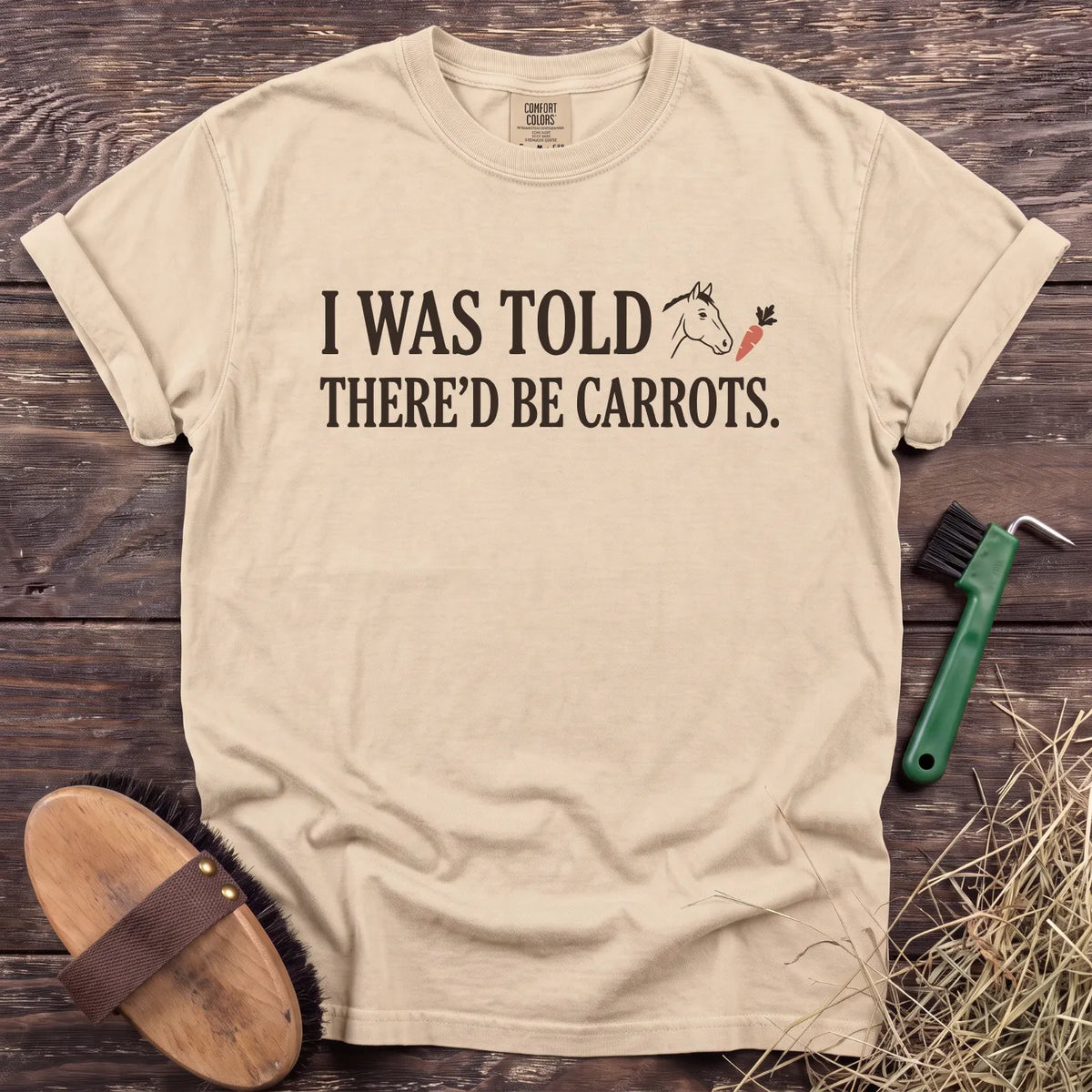 Promised Carrots T-Shirt in Ivory [color: Ivory]