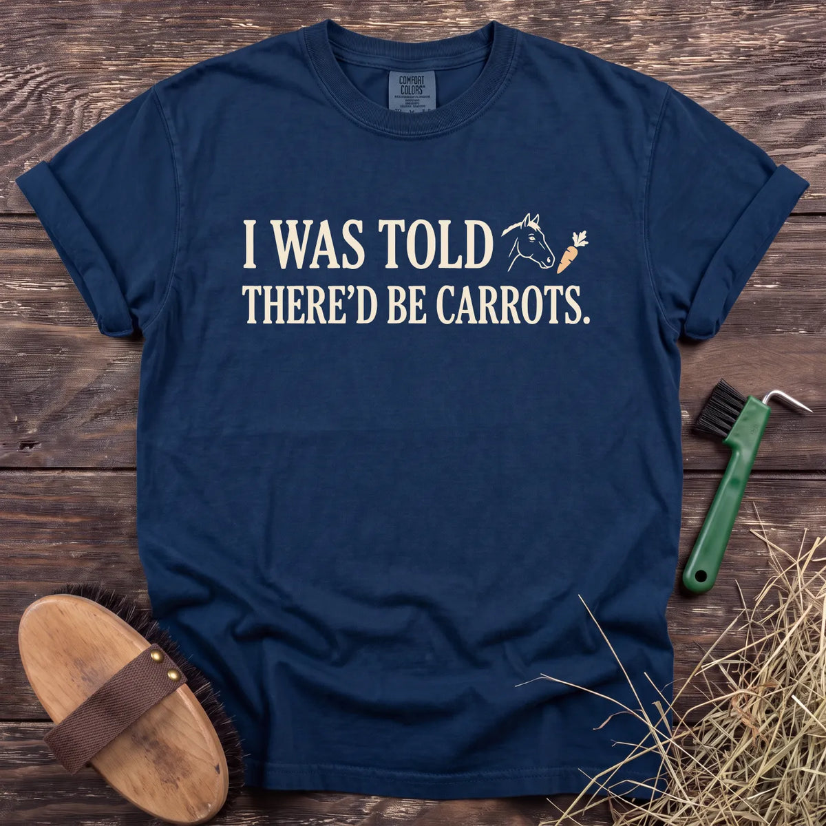Promised Carrots T-Shirt in Navy [color: Navy]