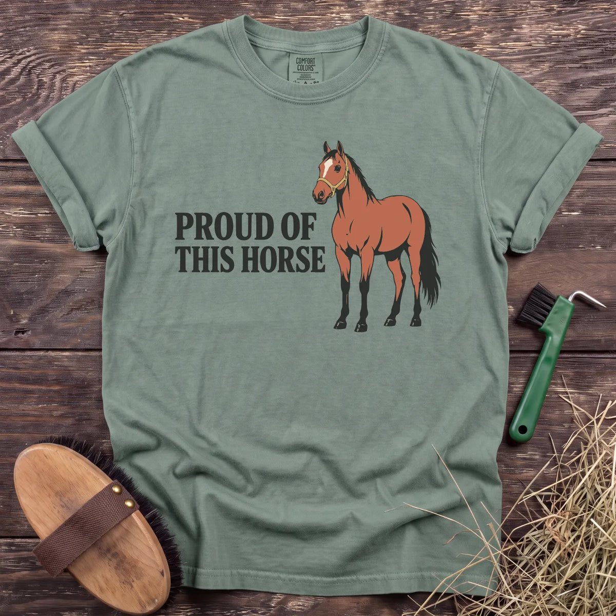Proud of This Horse T-Shirt in Bay [color: Bay]