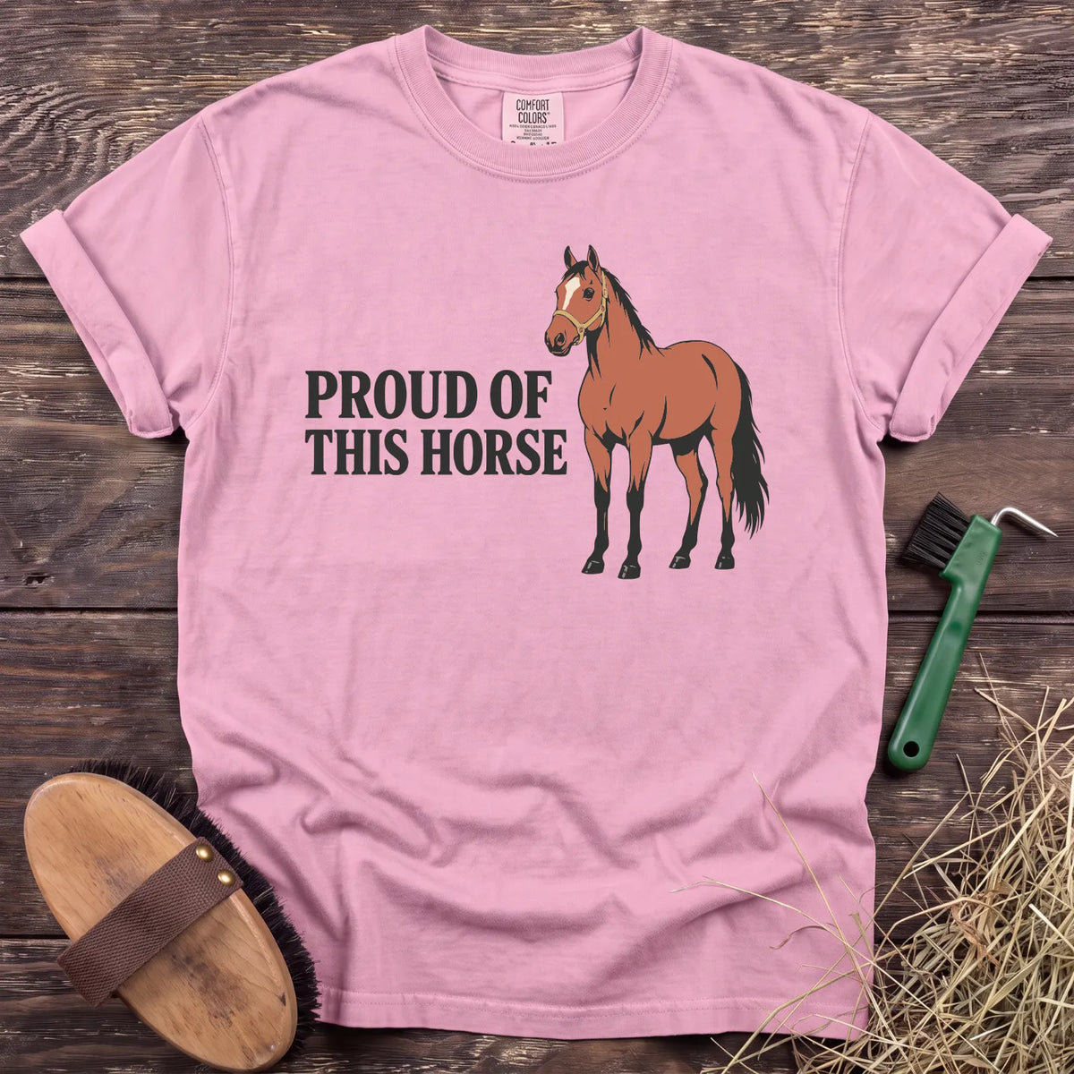 Proud of This Horse T-Shirt in Blossom [color: Blossom]
