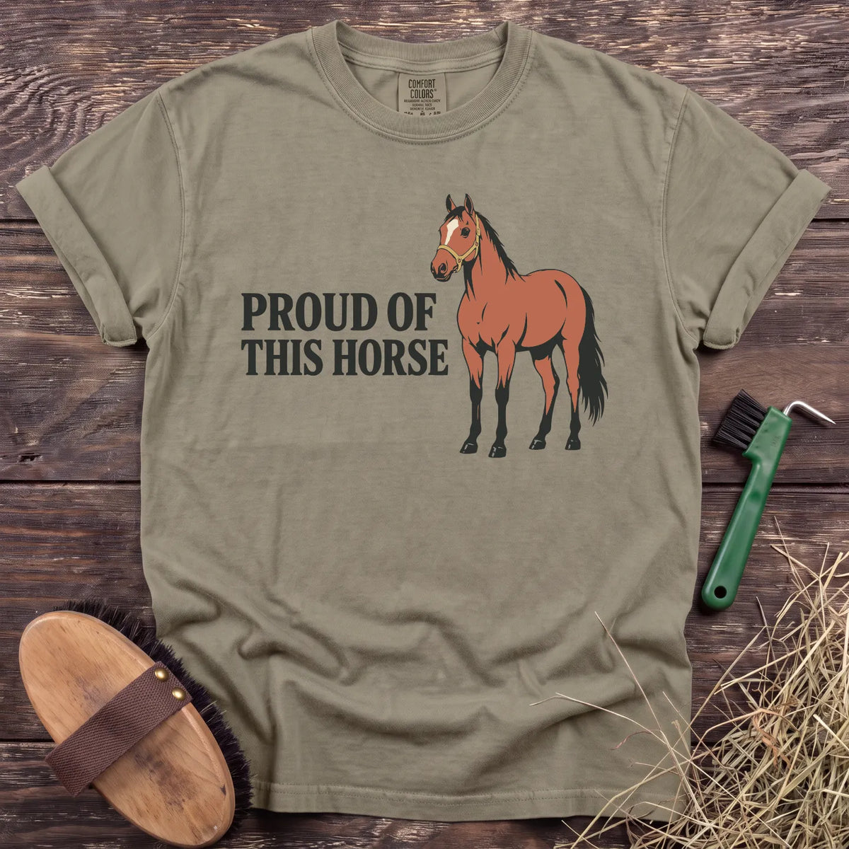 Proud of This Horse T-Shirt in Sandstone [color: Sandstone]