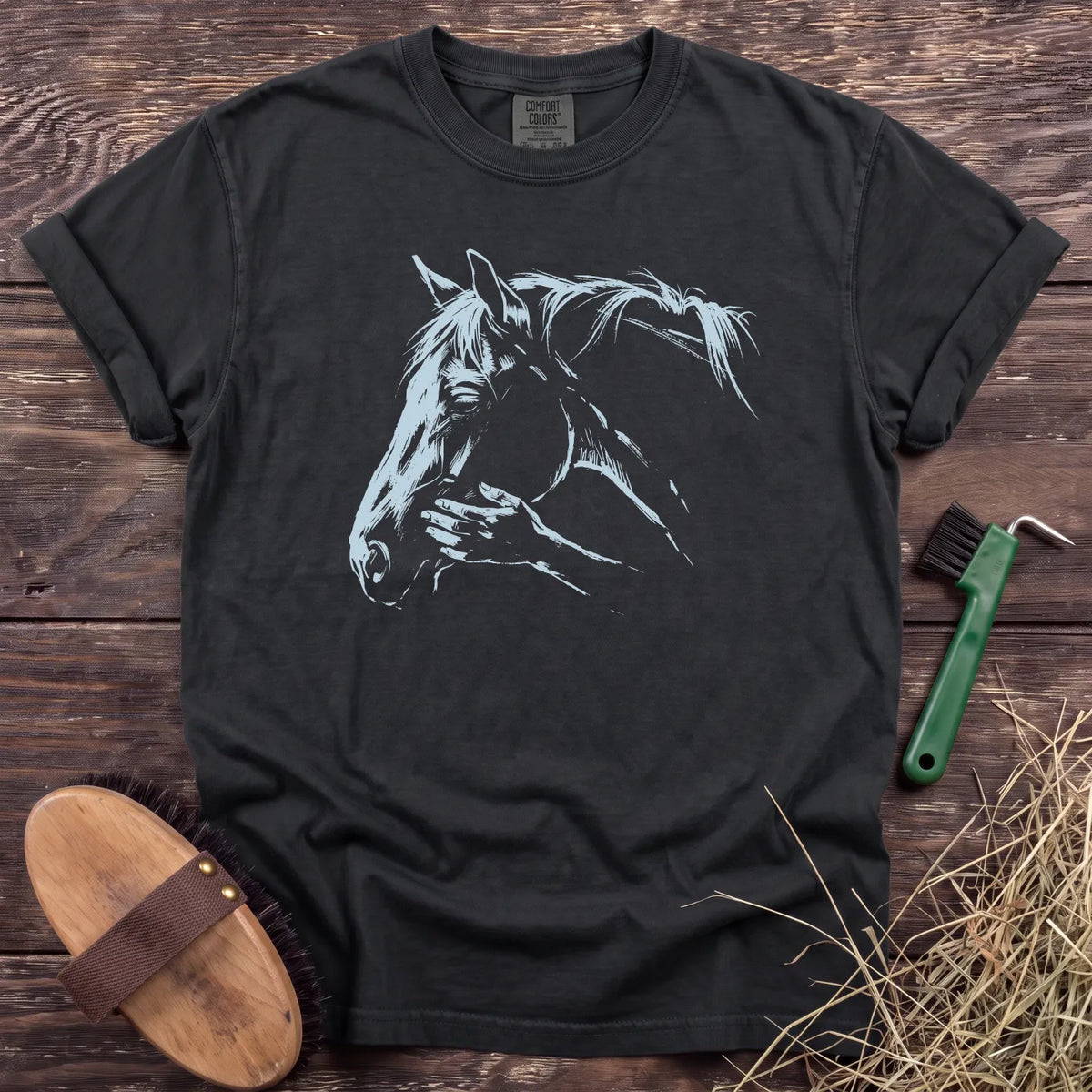 Quiet Connection T-Shirt in Black [color: Black]
