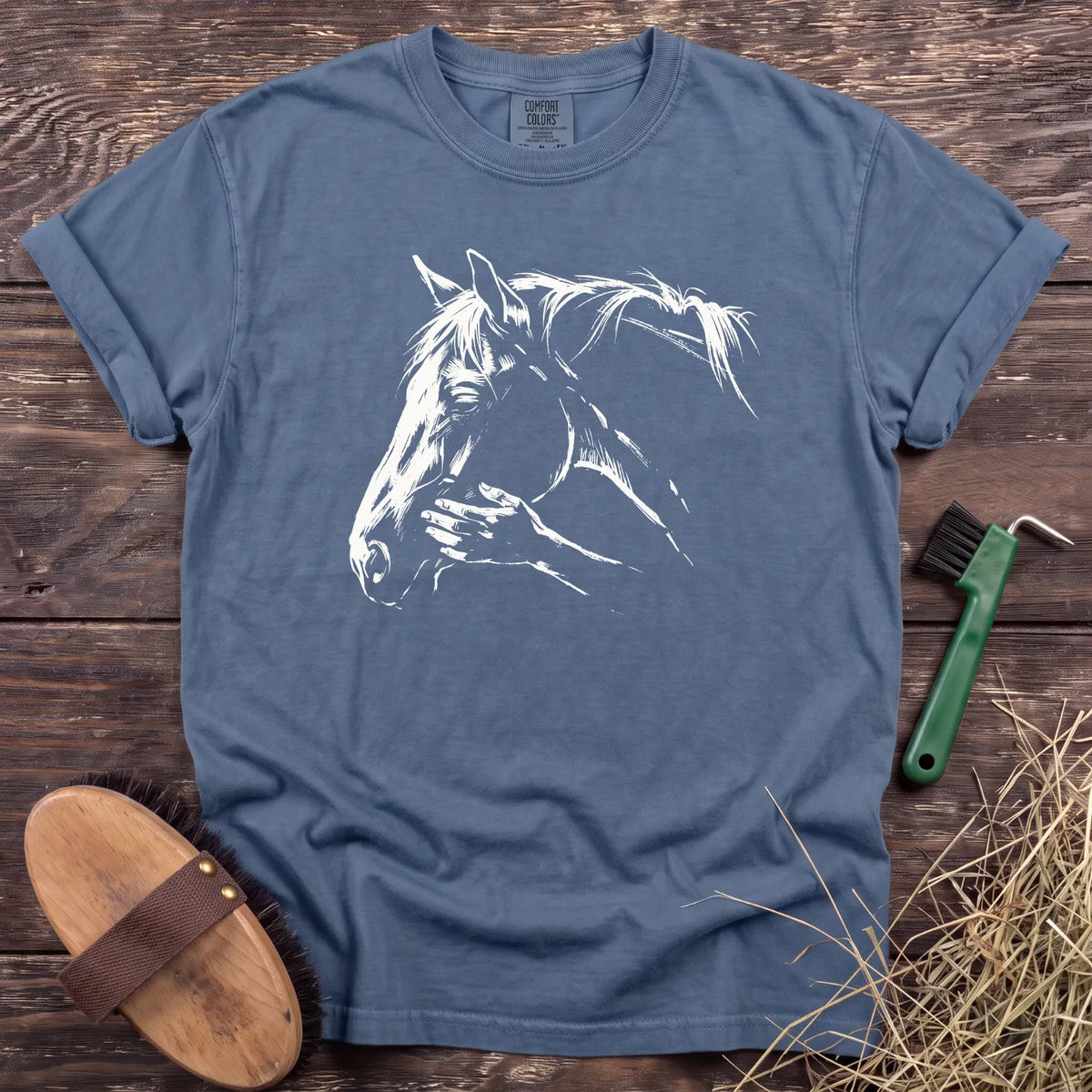 Quiet Connection T-Shirt in Blue Jean [color: Blue Jean]