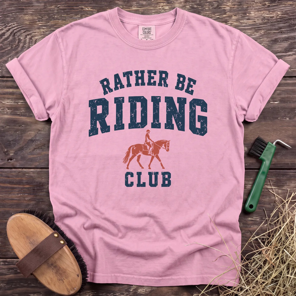 Rather Be Riding T-Shirt in Blossom [color: Blossom]