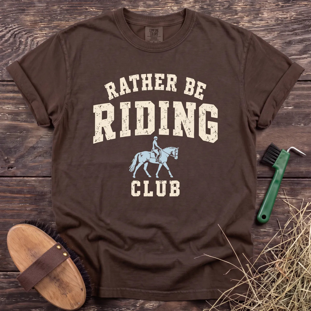 Rather Be Riding T-Shirt in Espresso [color: Espresso]