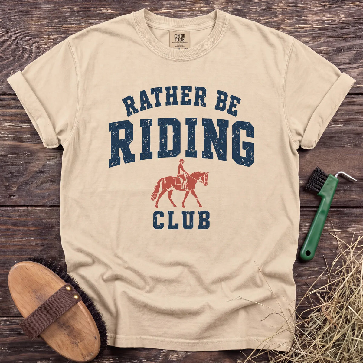 Rather Be Riding T-Shirt in Ivory [color: Ivory]
