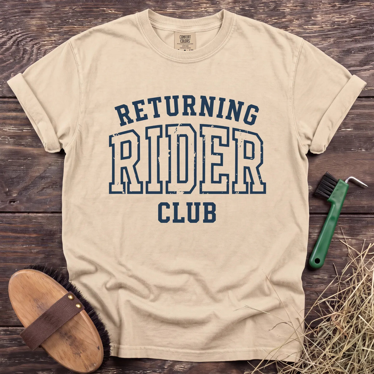Returning Rider Club T-Shirt in Ivory [color: Ivory]
