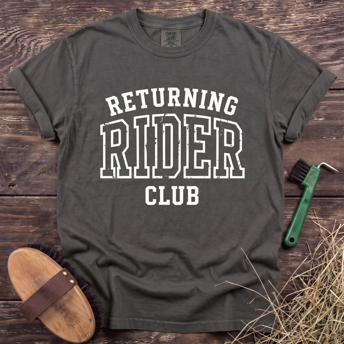 Returning Rider Club T-Shirt in Pepper [color: Pepper]