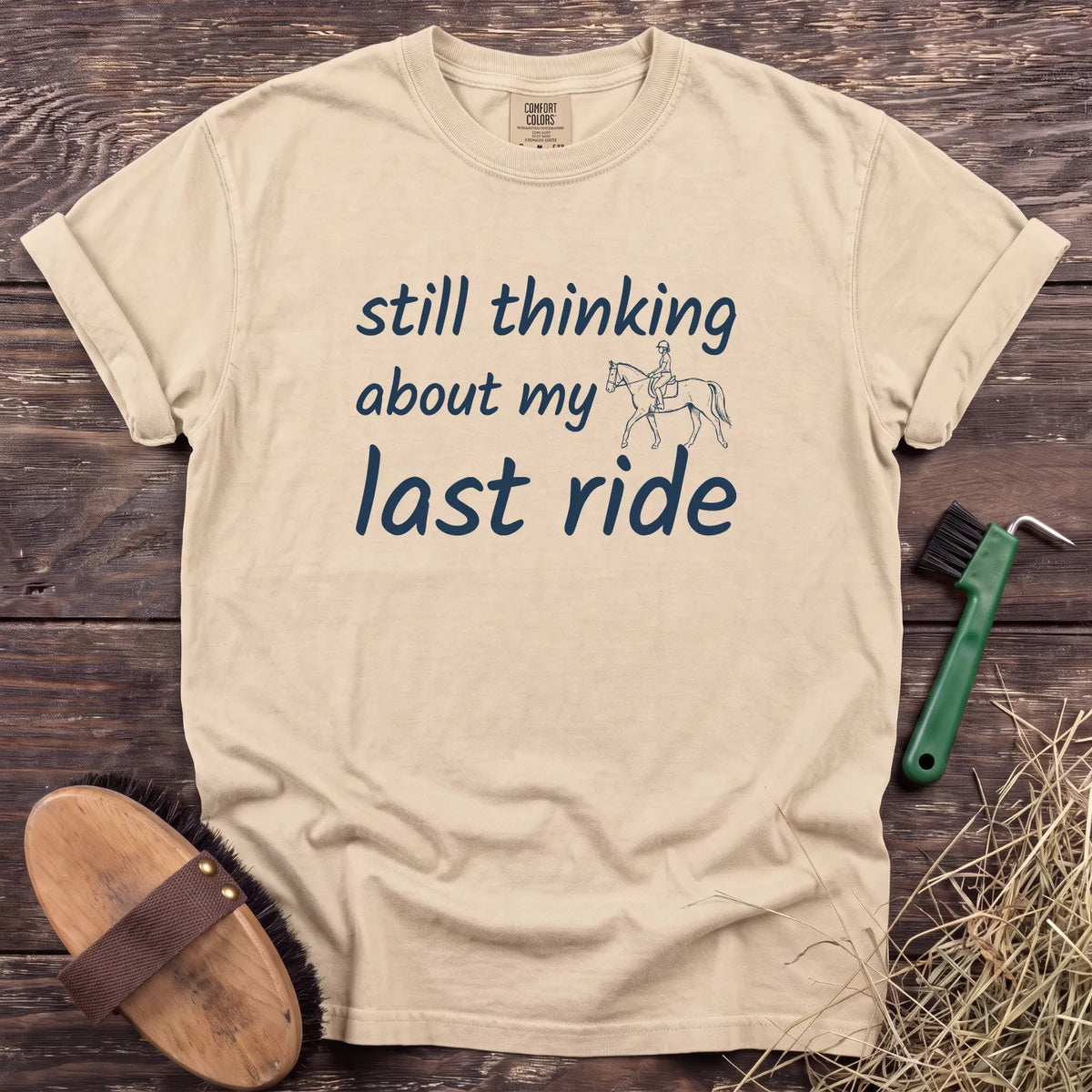 Ride on Repeat T-Shirt in Ivory [color: Ivory]