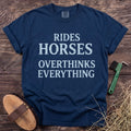 Rides & Overthinks T-Shirt in Navy [color: Navy]