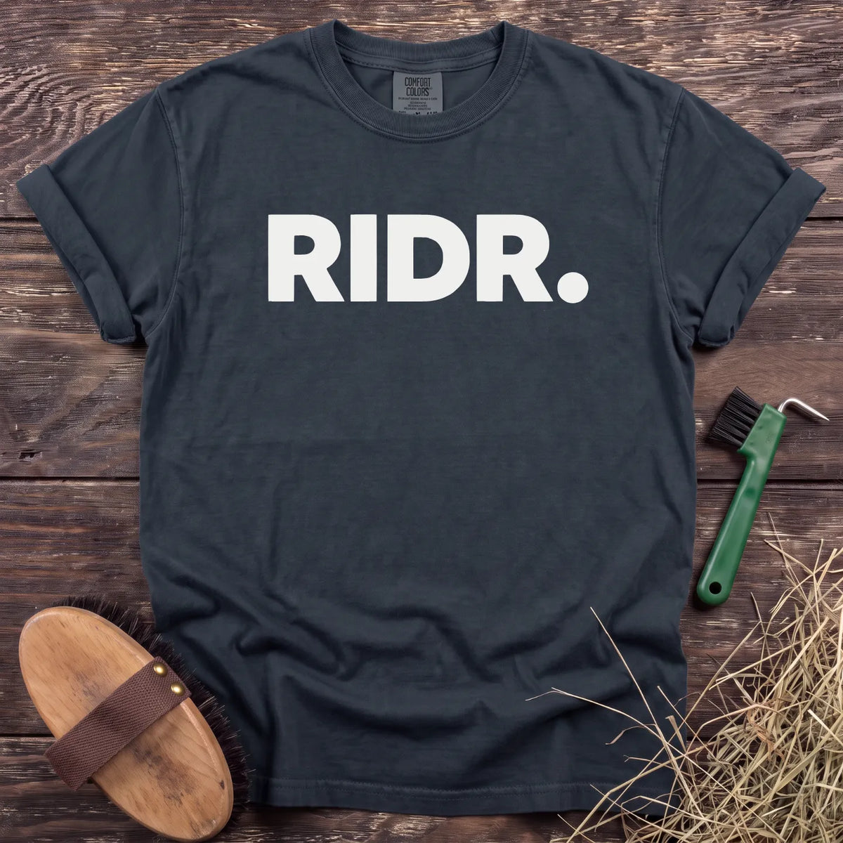 RIDR. T-shirt in Graphite [color: Graphite]