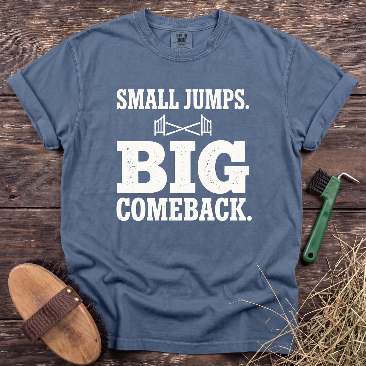Small Jumps T-Shirt in Blue Jean [color: Blue Jean]