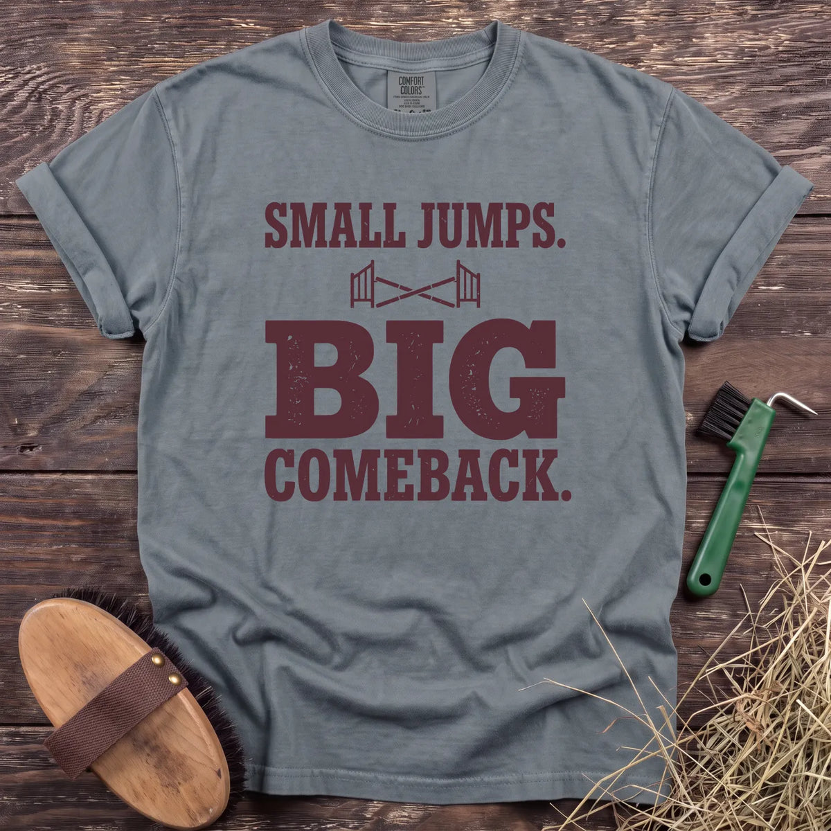 Small Jumps T-Shirt in Granite [color: Granite]