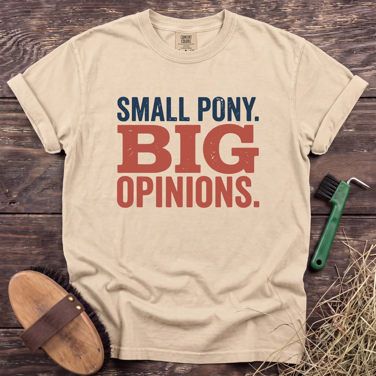 Small Pony T-Shirt in Ivory [color: Ivory]