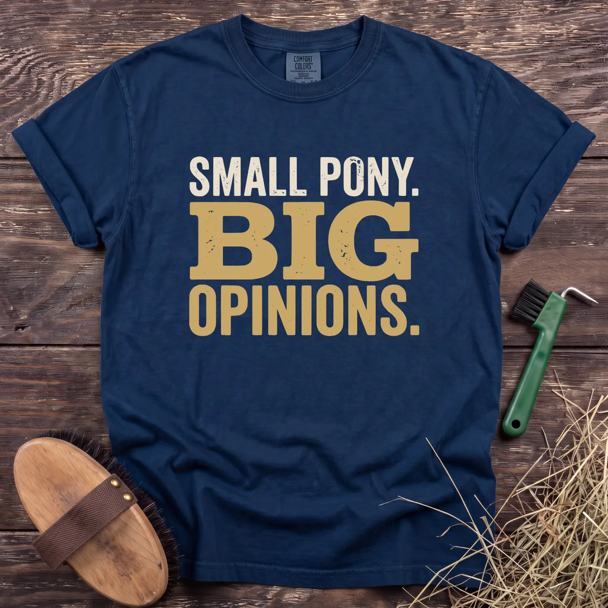 Small Pony T-Shirt in Navy [color: Navy]
