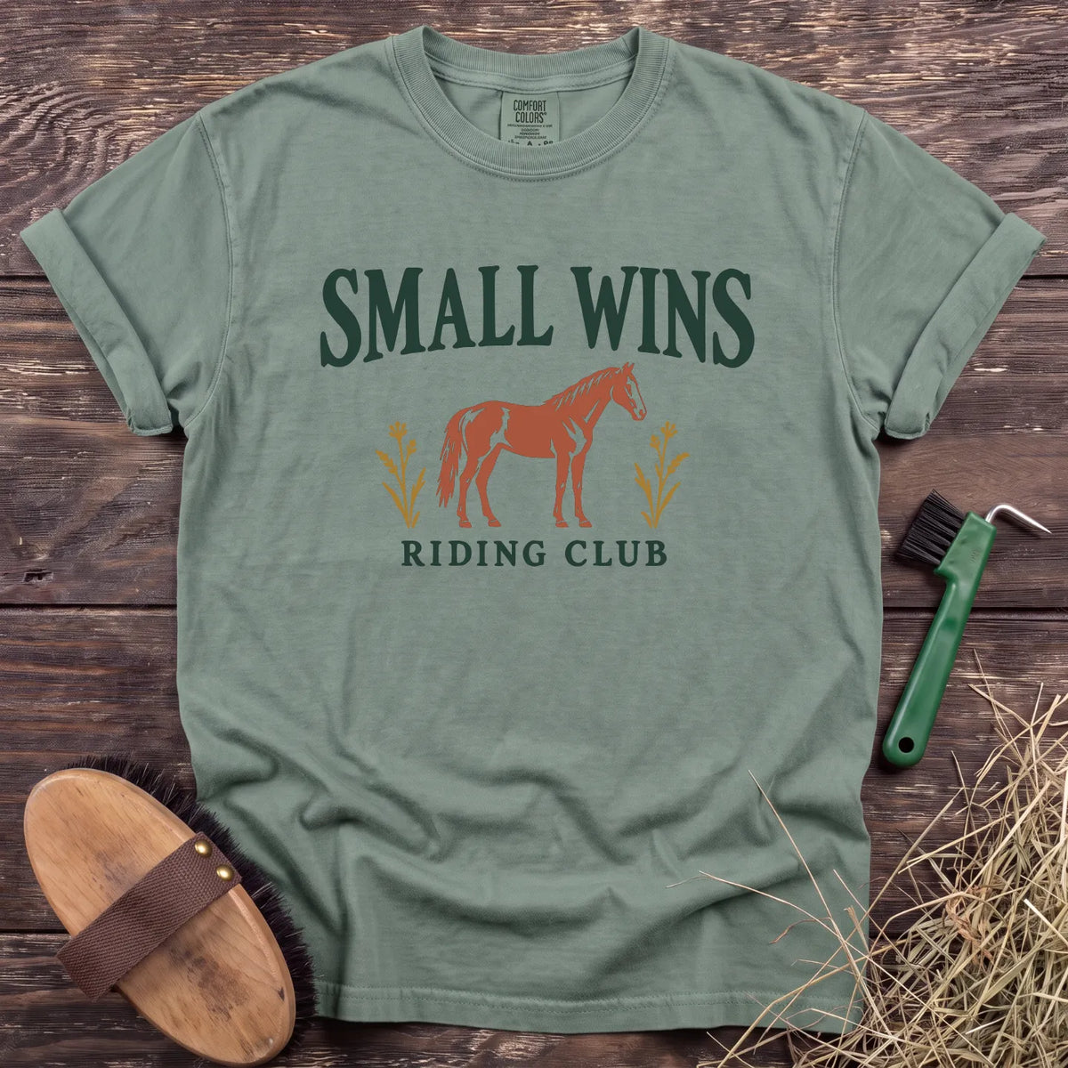 Small Wins Club T-Shirt in Bay [color: Bay]