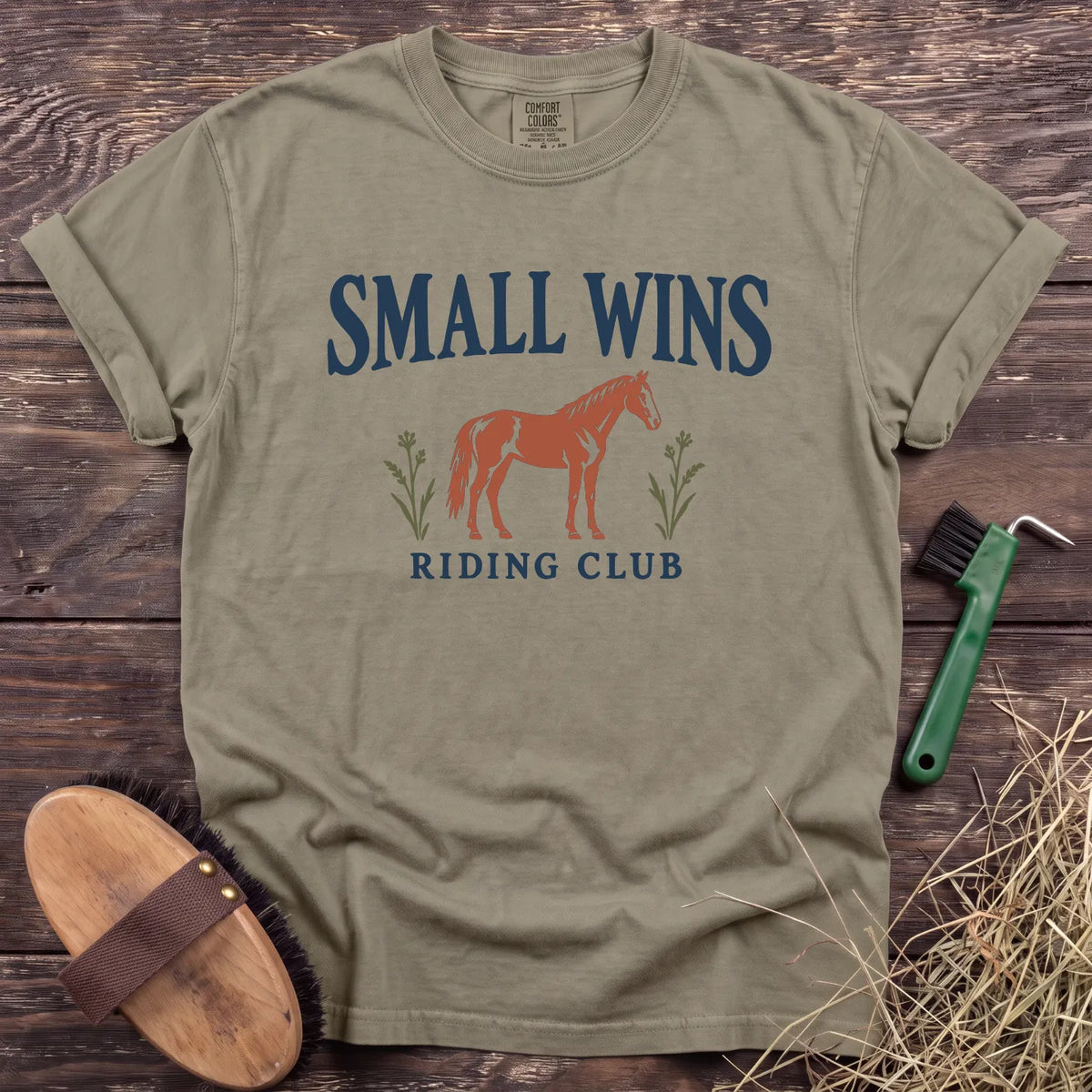 Small Wins Club T-Shirt in Sandstone [color: Sandstone]
