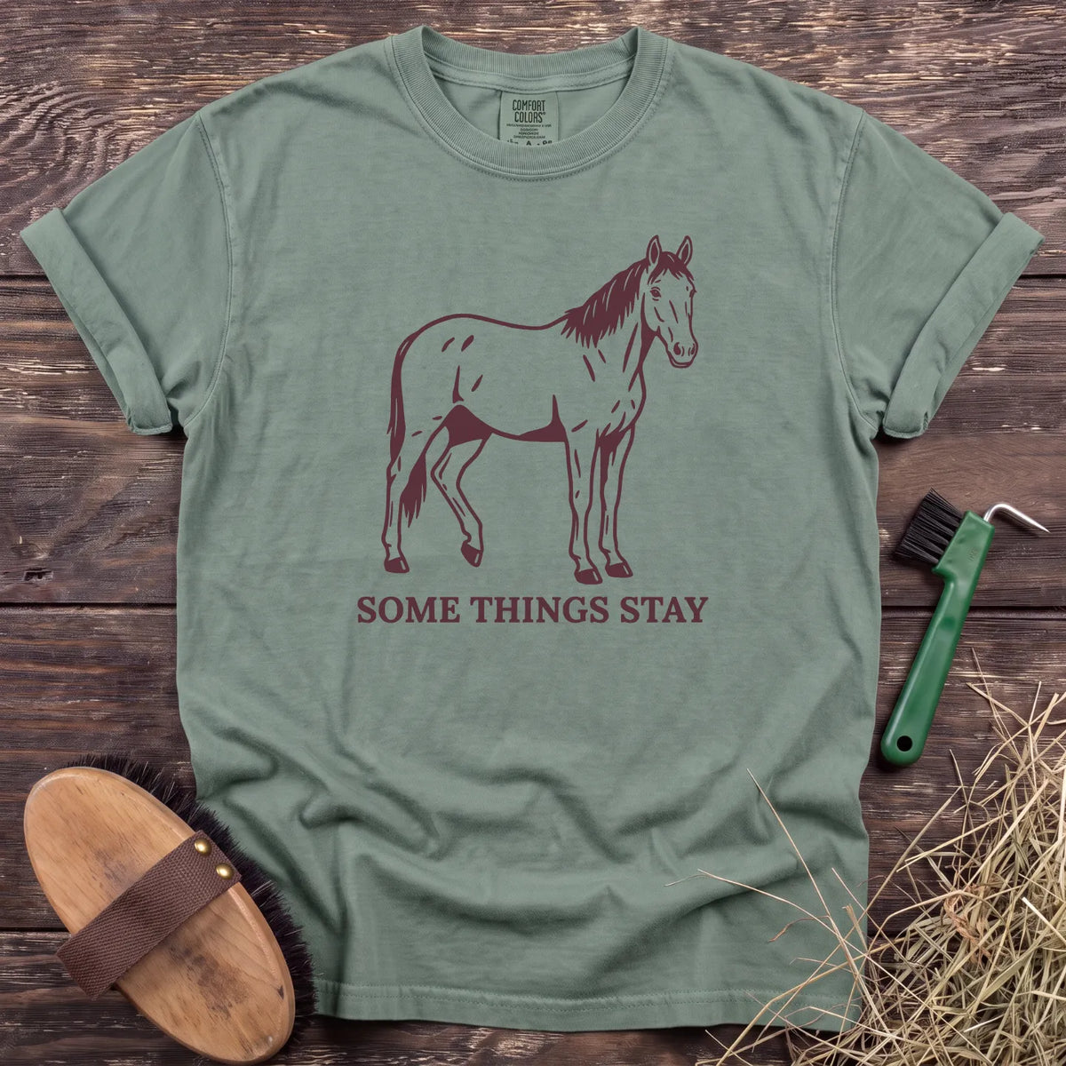Some Things Stay T-Shirt in Bay [color: Bay]