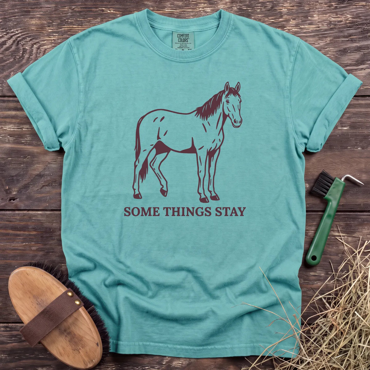 Some Things Stay T-Shirt in Chalky Mint [color: Chalky Mint]