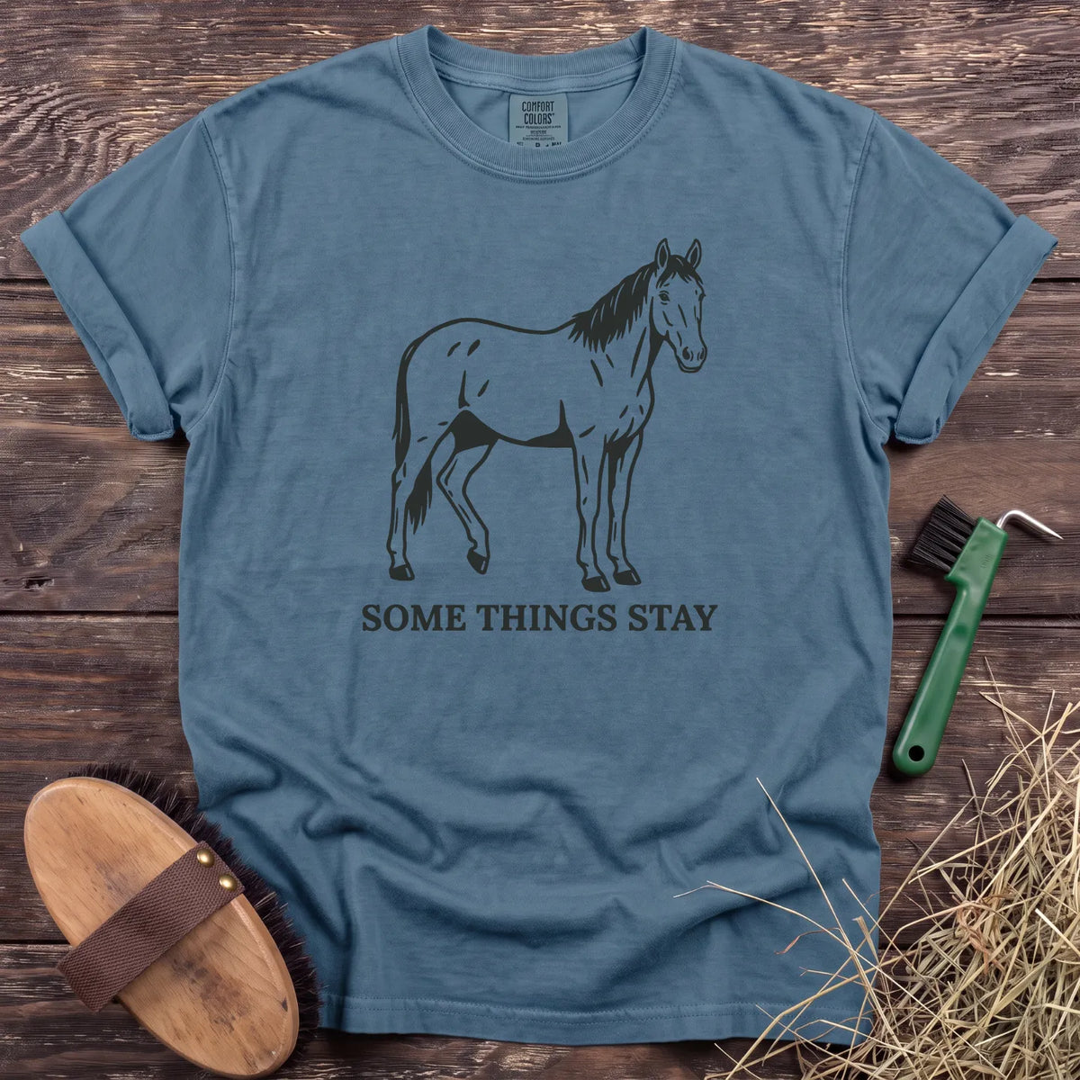 Some Things Stay T-Shirt in Ice Blue [color: Ice Blue]