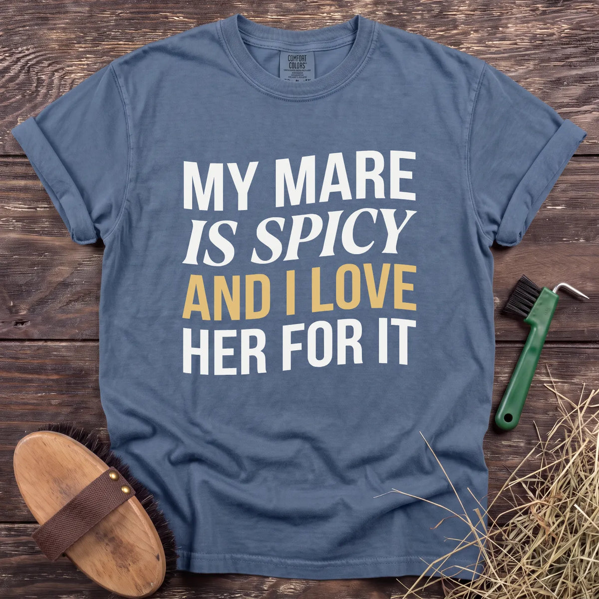 Spicy Mare T-Shirt in Blue Jean [color: Blue Jean]