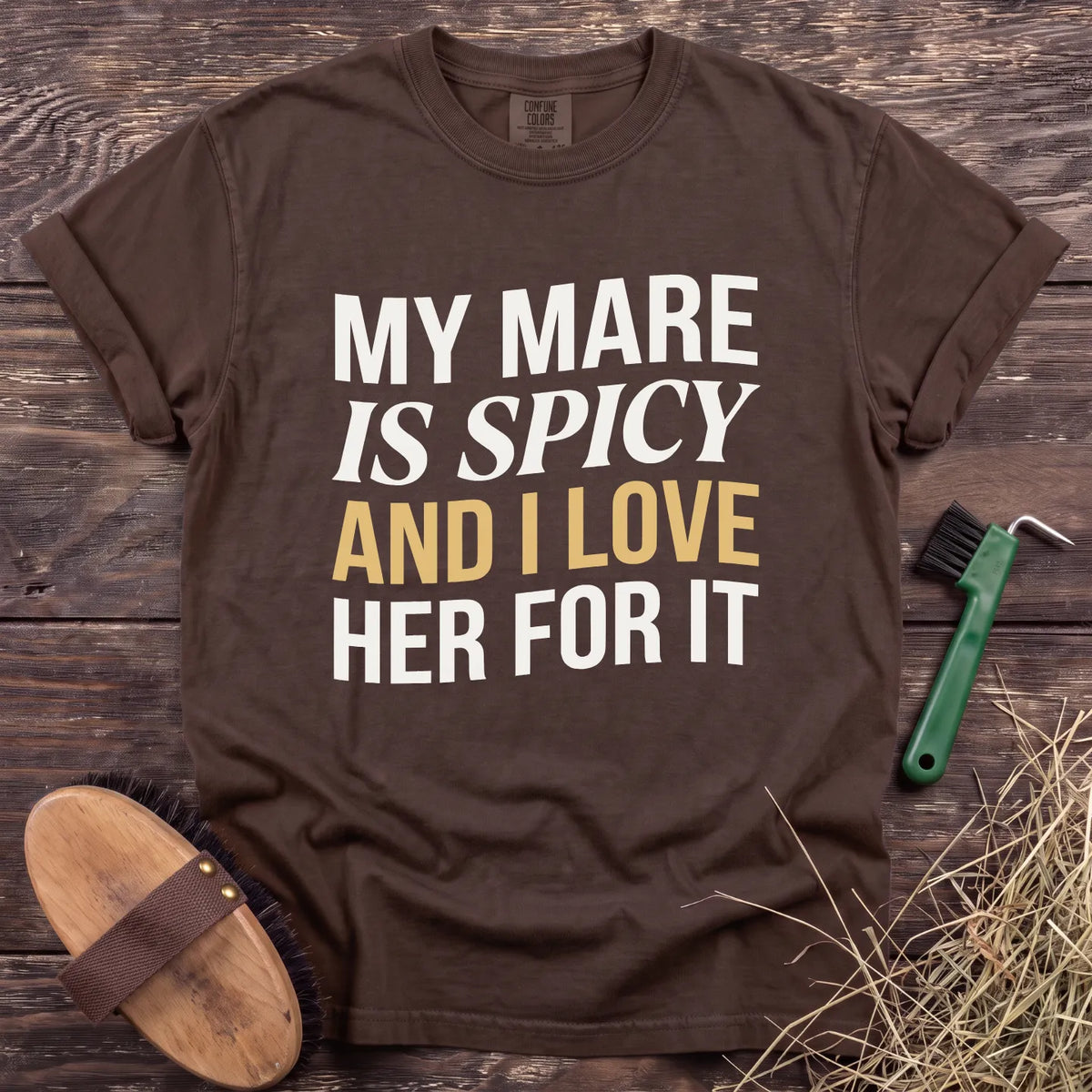 Spicy Mare T-Shirt in Espresso [color: Espresso]