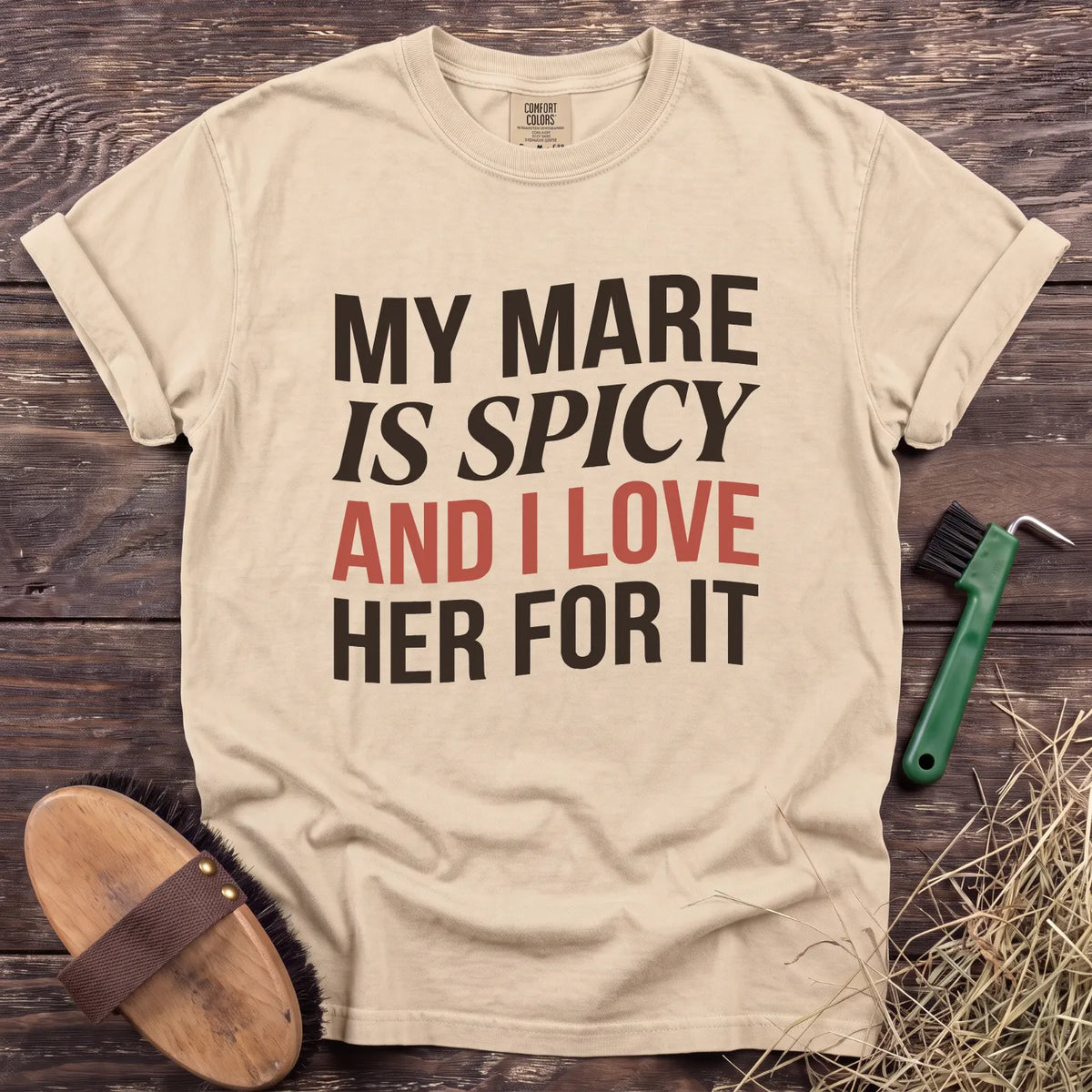 Spicy Mare T-Shirt in Ivory [color: Ivory]