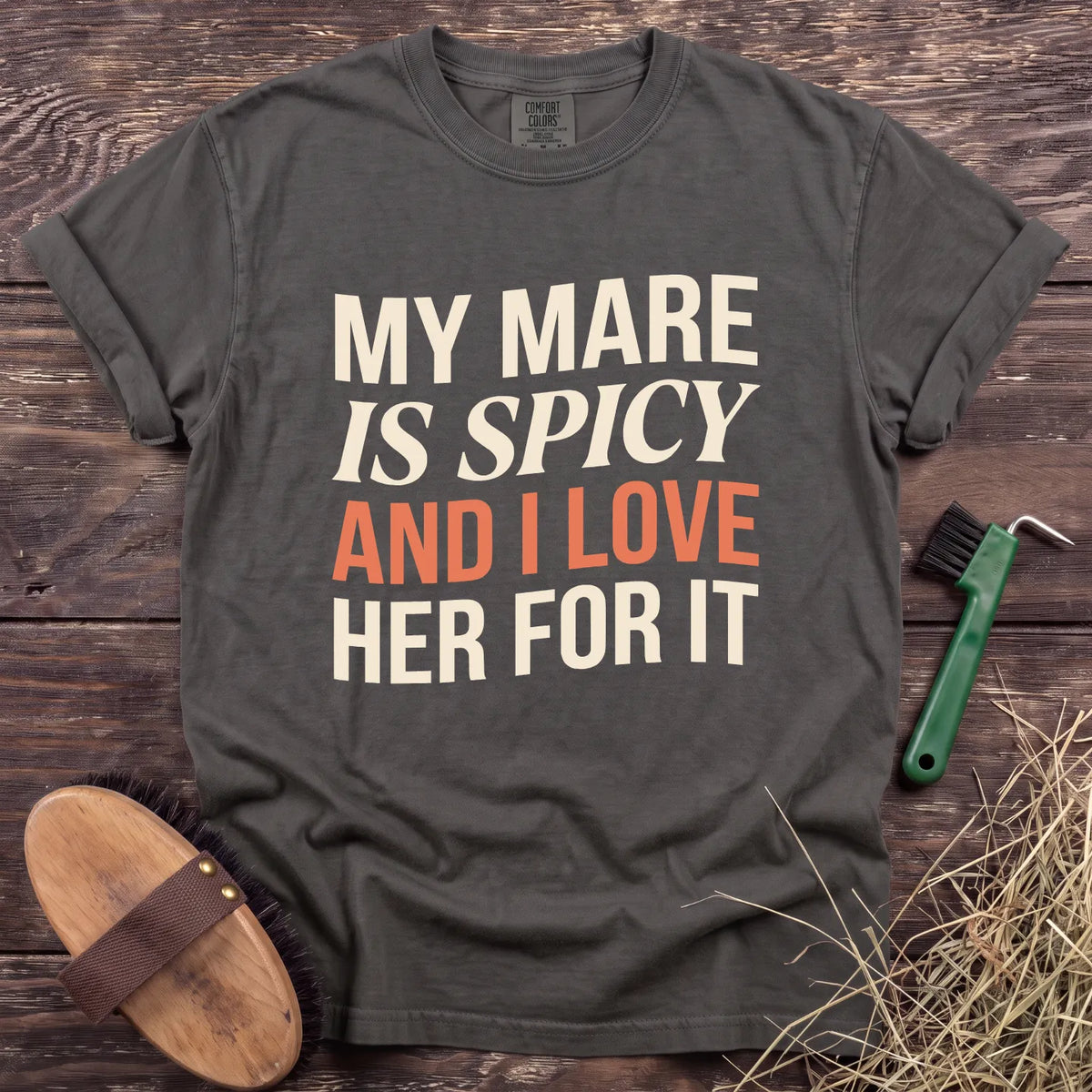 Spicy Mare T-Shirt in Pepper [color: Pepper]