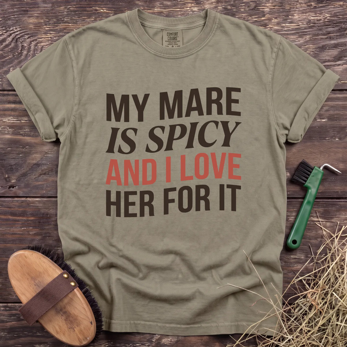 Spicy Mare T-Shirt in Sandstone [color: Sandstone]