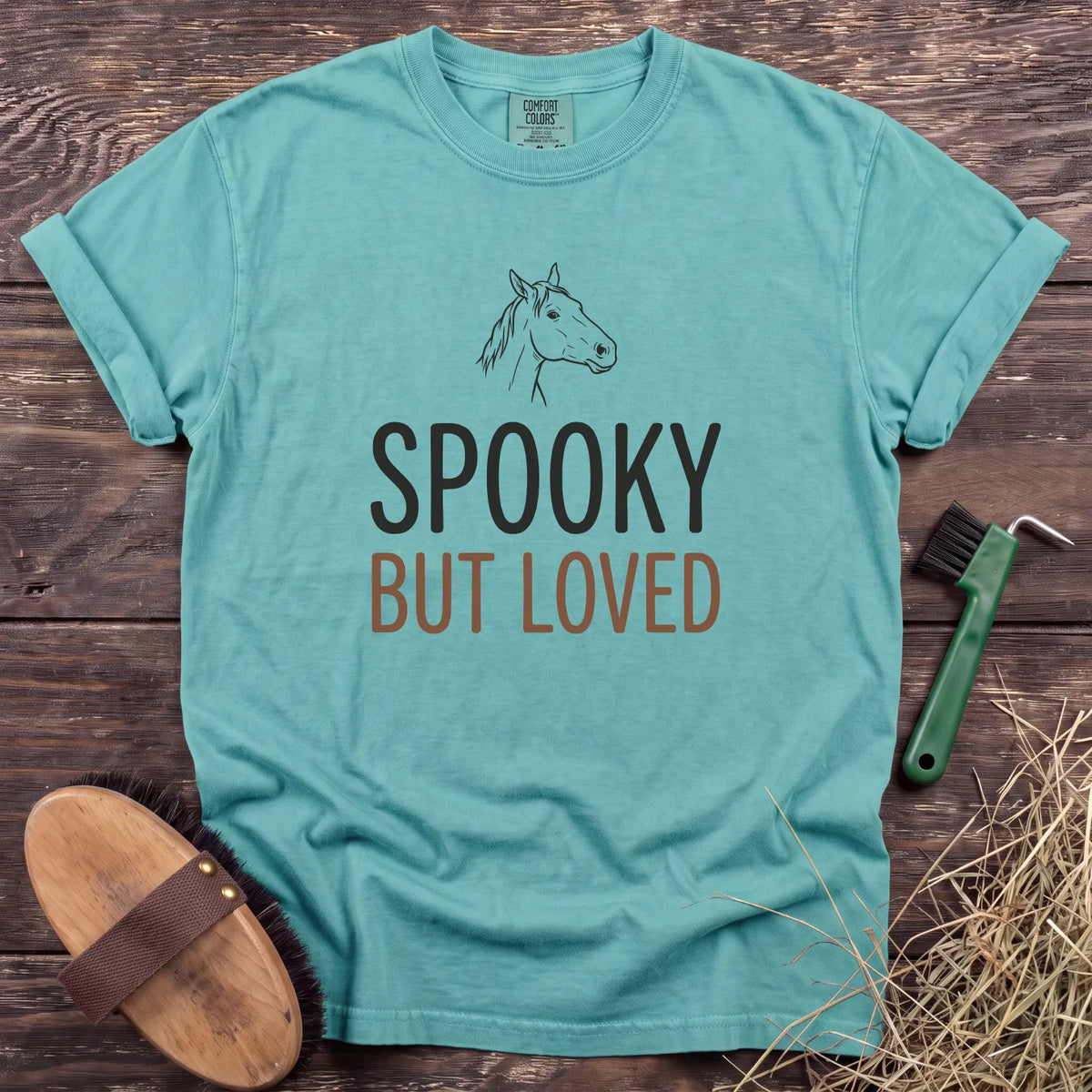 Spooky but Loved T-Shirt in Chalky Mint [color: Chalky Mint]