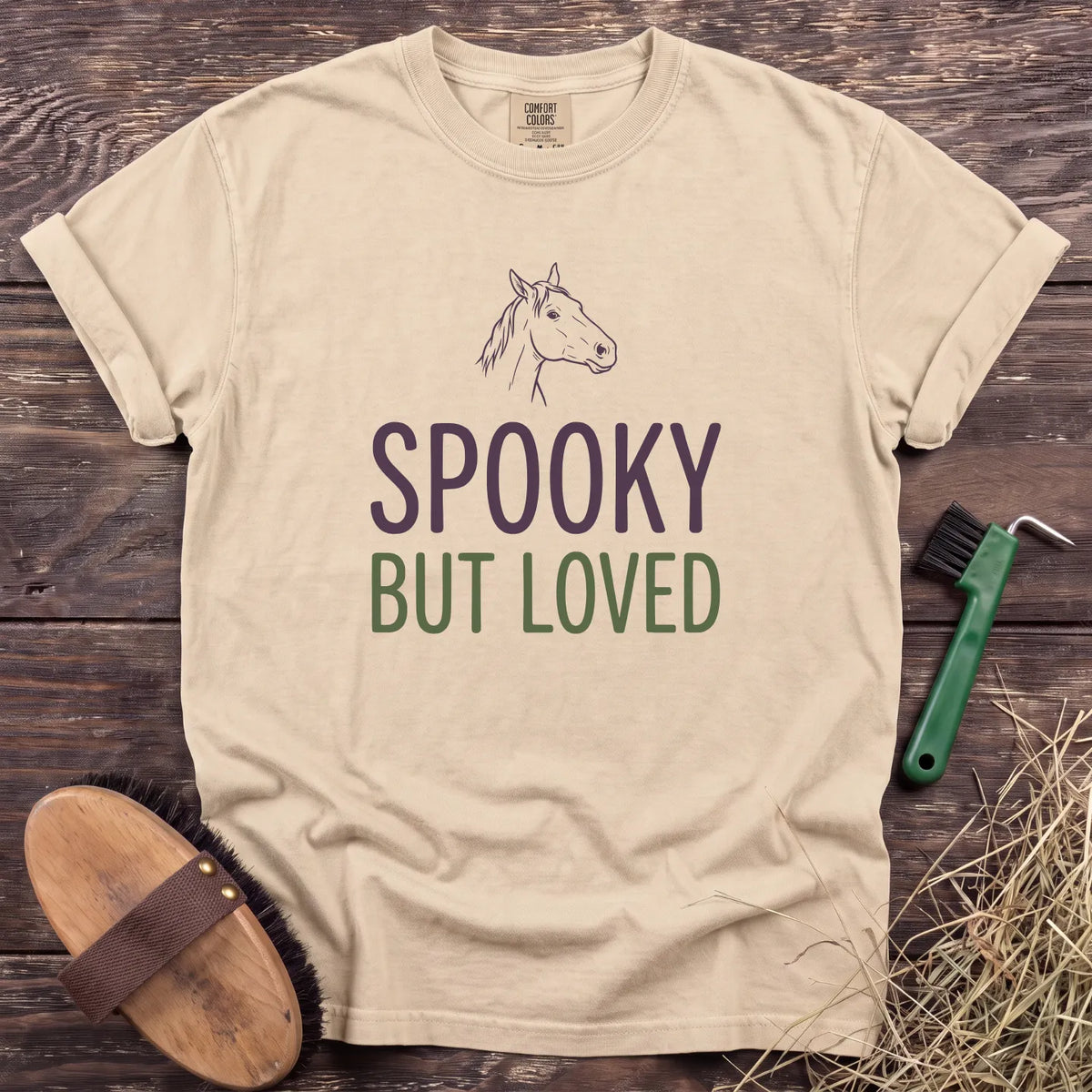 Spooky but Loved T-Shirt in Ivory [color: Ivory]