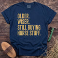 Still Buying Horse Stuff T-Shirt in Navy [color: Navy]