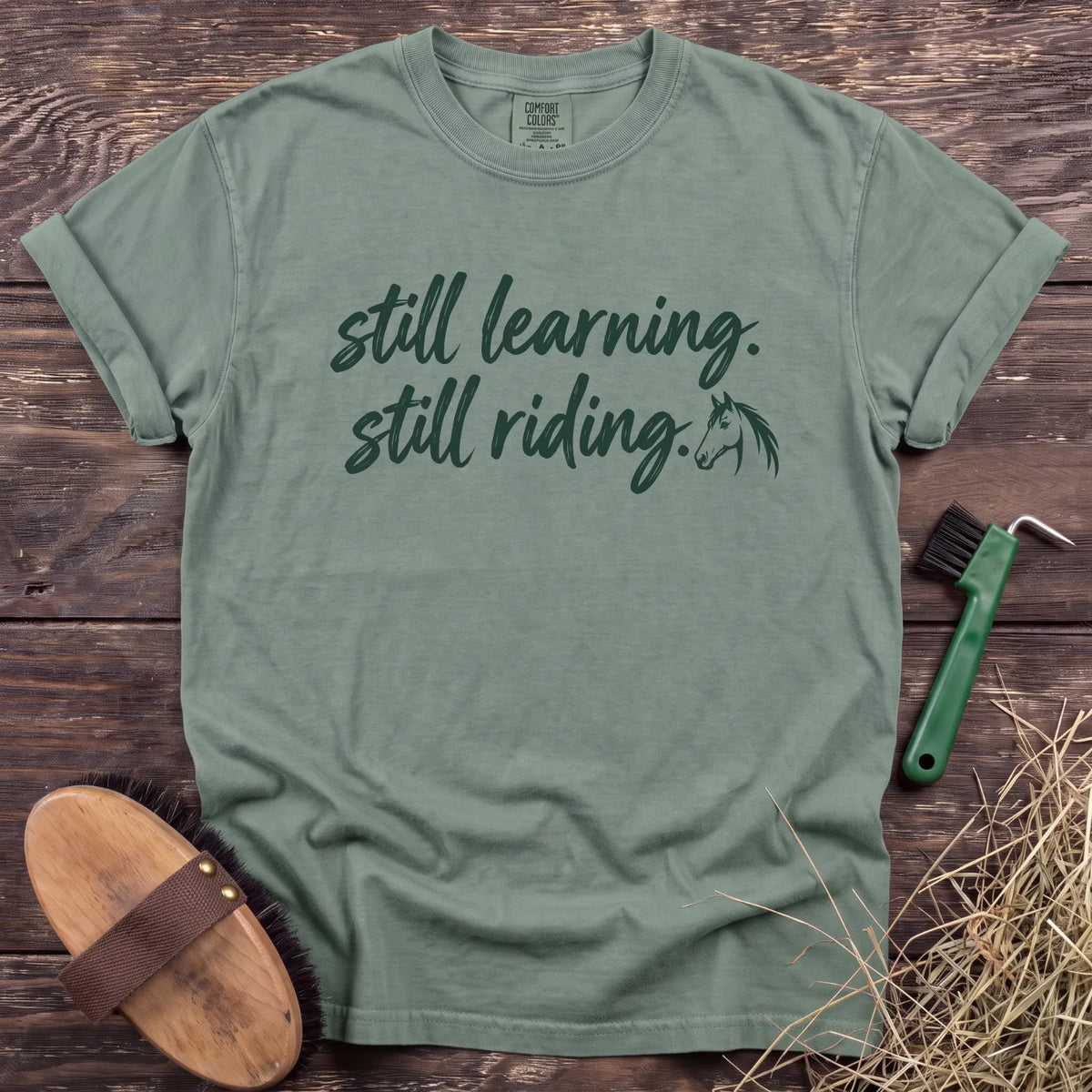 Still Learning T-Shirt in Bay [color: Bay]