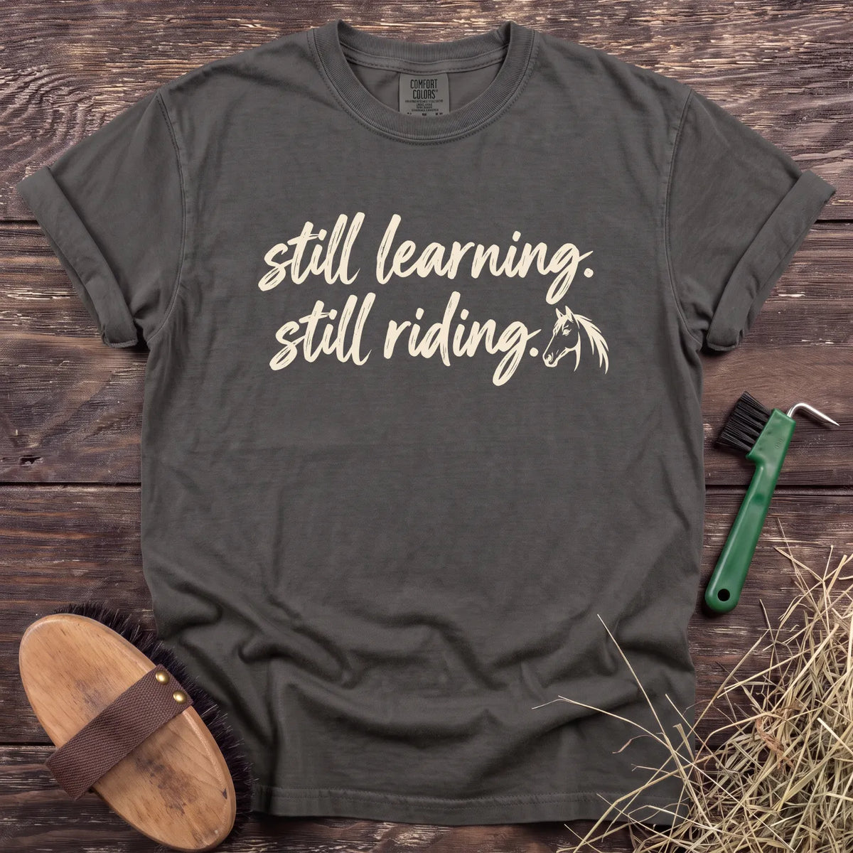 Still Learning T-Shirt in Pepper [color: Pepper]