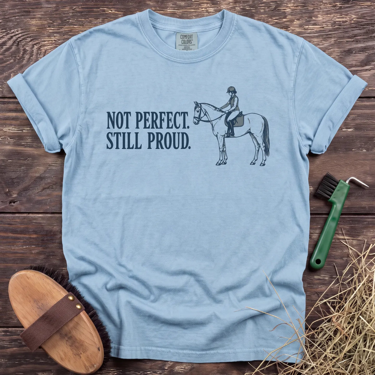 Still Proud T-Shirt in Chambray [color: Chambray]