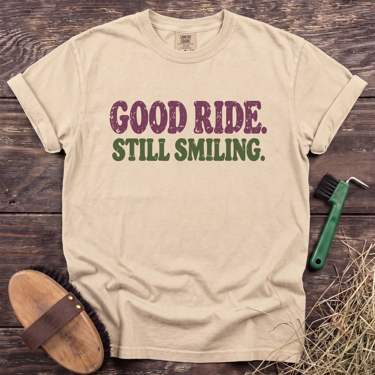 Still Smiling T-Shirt in Ivory [color: Ivory]