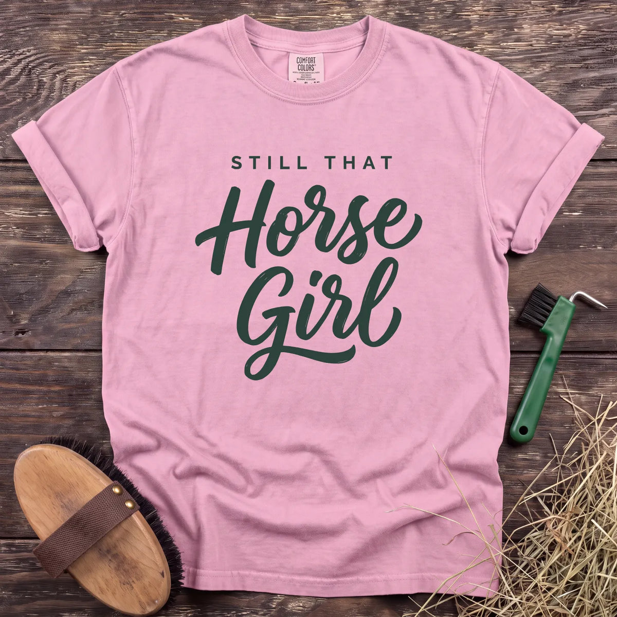 Still That Horse Girl T-Shirt in Blossom [color: Blossom]