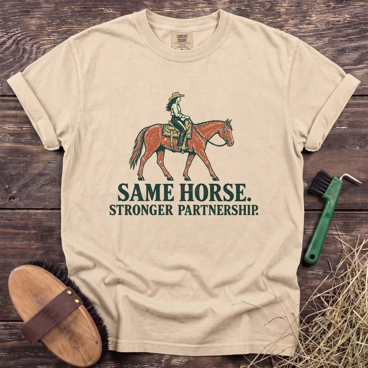 Stronger Partnership T-Shirt in Ivory [color: Ivory]